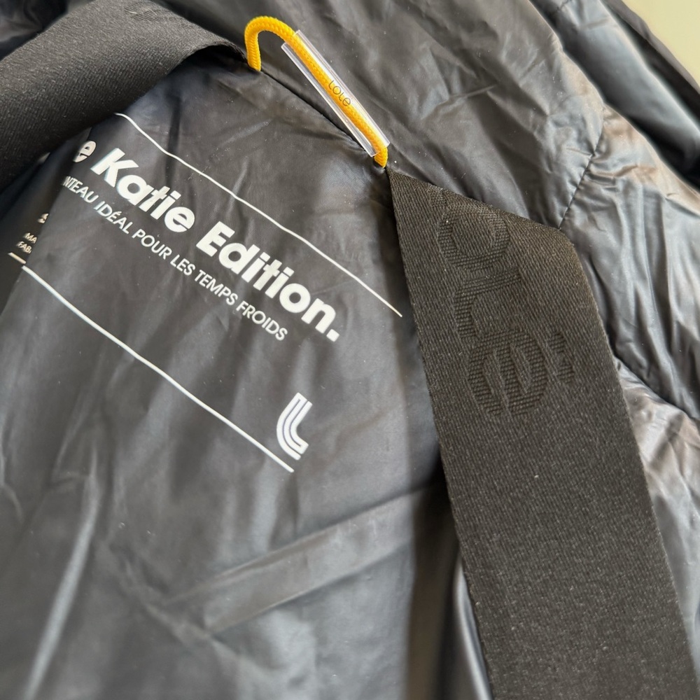 Lole Katie XS Black Down Puffer Parka Hooded Coat Pacers Paris Edition EUC - Picture 12 of 12